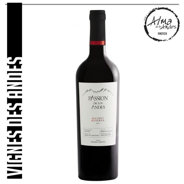 VIGNES DES ANDES • PASSION DE LOS ANDES RESERVA • MALBEC